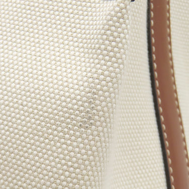 バーバリー BURBERRY ペギー バケットバッグ 8026824 ナチュラル×ブラウン キャンバス レザー 2WAYバッグ ゴールド金具 ロゴ ハンドバッグ ショルダー