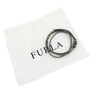 フルラ FURLA ステイシー ダークグレー レザー 2WAYバッグ ゴールド金具 STACY ハンドバッグ ショルダー