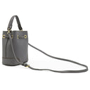 フルラ FURLA ステイシー ダークグレー レザー 2WAYバッグ ゴールド金具 STACY ハンドバッグ ショルダー