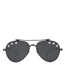 ジバンシイ GIVENCHY ティアドロップ 58□17 GV7057 STARS 8071R ブラック×ホワイト プラスチック サングラス パイロット ダブルブリッジ 星