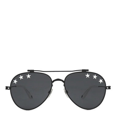 ジバンシイ GIVENCHY ティアドロップ 58□17 GV7057 STARS 8071R ブラック×ホワイト プラスチック サングラス パイロット ダブルブリッジ 星