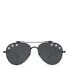 ジバンシイ GIVENCHY ティアドロップ 58□17 GV7057 STARS 8071R ブラック×ホワイト プラスチック サングラス パイロット ダブルブリッジ 星