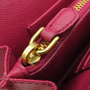 プラダ PRADA サフィアーノ リボン ショルダー ウォレット 1M1437 IBISCO レザー チェーンウォレット ゴールド金具 ピンク SAFFIANO FIOCCO