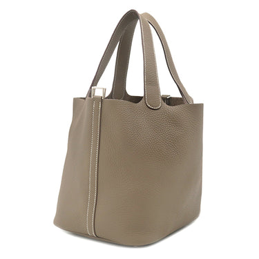 エルメス HERMES ピコタンロック MM 22 エトゥープ トリヨンクレマンス ハンドバッグ シルバー金具 グレージュ 2025年製
