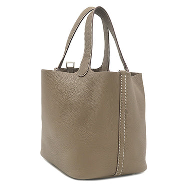 エルメス HERMES ピコタンロック MM 22 エトゥープ トリヨンクレマンス ハンドバッグ シルバー金具 グレージュ 2025年製