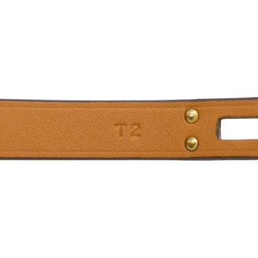 エルメス HERMES ミニケリー ドゥブルトゥール H081182CD18T1 エトゥープ×ゴールデンローズ スイフト メタル T2 ブレスレット ピンクゴールド金具 2連 2重 2024年製