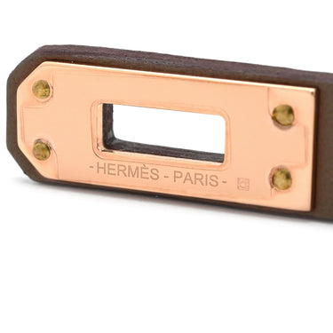 エルメス HERMES ミニケリー ドゥブルトゥール H081182CD18T1 エトゥープ×ゴールデンローズ スイフト メタル T2 ブレスレット ピンクゴールド金具 2連 2重 2024年製