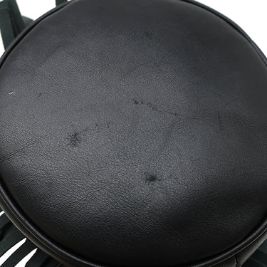 ジェイアンドエム デヴィッドソン J&M DAVIDSON カーニバル ブラック レザー ショルダーバッグ ゴールド金具 フリンジ パンチング ブローキング 巾着 ショルダー