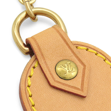 ルイヴィトン LOUIS VUITTON ポルトクレ カドゥ タグ M62700 キャメル ヌメ革 キーホルダー ゴールド金具 顧客限定ノベルティー