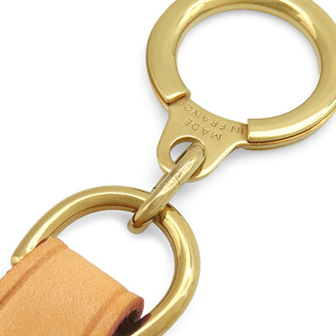 ルイヴィトン LOUIS VUITTON ポルトクレ カドゥ タグ M62700 キャメル ヌメ革 キーホルダー ゴールド金具 顧客限定ノベルティー