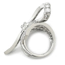 ヴァンクリーフアーペル Van Cleef & Arpels リボンモチーフ パヴェダイヤ ホワイトゴールド K18WG ダイヤモンド リング 指輪 18K 750 WG 立体デザイン 結び目 8.5号