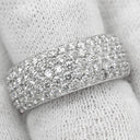 カルティエ Cartier パヴェダイヤ ホワイトゴールド K18WG ダイヤモンド #50(JP10) リング 指輪 750 18K 18金 10号