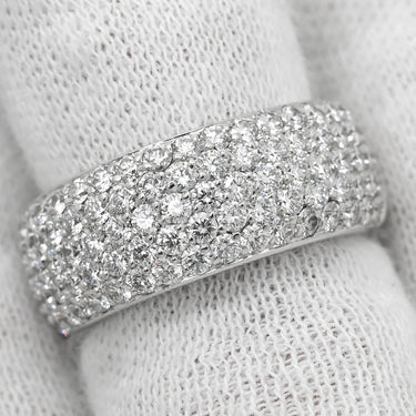 カルティエ Cartier パヴェダイヤ ホワイトゴールド K18WG ダイヤモンド #50(JP10) リング 指輪 750 18K 18金 10号