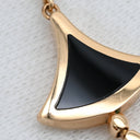 ブルガリ BVLGARI ディーヴァ ドリーム ホワイト×ブラック×ピンクゴールド K18PG オニキス マザーオブパール ピアス 白 黒 18K 750PG 18金 1Pダイヤ ドロップ スウィング