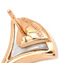 ブルガリ BVLGARI ディーヴァ ドリーム ホワイト×ブラック×ピンクゴールド K18PG オニキス マザーオブパール ピアス 白 黒 18K 750PG 18金 1Pダイヤ ドロップ スウィング