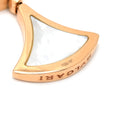 ブルガリ BVLGARI ディーヴァ ドリーム ホワイト×ブラック×ピンクゴールド K18PG オニキス マザーオブパール ピアス 白 黒 18K 750PG 18金 1Pダイヤ ドロップ スウィング