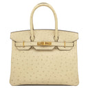 エルメス HERMES バーキン30 パーシュマン オーストリッチ ハンドバッグ ゴールド金具