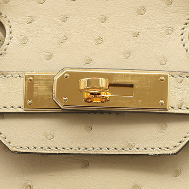 エルメス HERMES バーキン30 パーシュマン オーストリッチ ハンドバッグ ゴールド金具