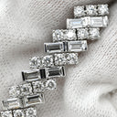 カルティエ Cartier リフレクション ドゥ カルティエ ダイヤ ホワイトゴールド K18WG ダイヤモンド ピアス 750 18K WG バゲットカット ブリリアントカット