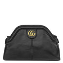 グッチ GUCCI リベルス モール 524620 ブラック レザー ショルダーバッグ ゴールド金具 タイガーキャットヘッド ダブルG