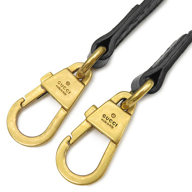 グッチ GUCCI リベルス モール 524620 ブラック レザー ショルダーバッグ ゴールド金具 タイガーキャットヘッド ダブルG