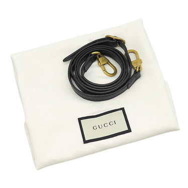 グッチ GUCCI リベルス モール 524620 ブラック レザー ショルダーバッグ ゴールド金具 タイガーキャットヘッド ダブルG