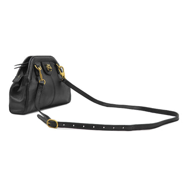 グッチ GUCCI リベルス モール 524620 ブラック レザー ショルダーバッグ ゴールド金具 タイガーキャットヘッド ダブルG
