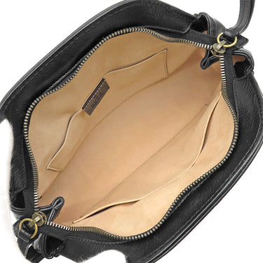 グッチ GUCCI リベルス モール 524620 ブラック レザー ショルダーバッグ ゴールド金具 タイガーキャットヘッド ダブルG