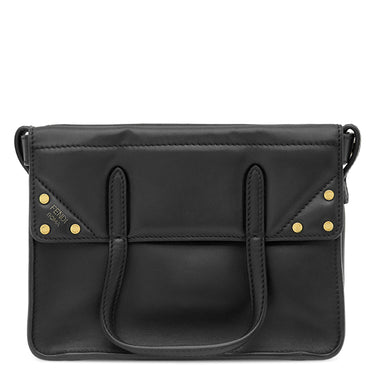 フェンディ FENDI フリップ スモール 8BT306 ブラック レザー 2WAYバッグ ゴールド金具 ショルダー ハンドバッグ