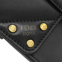 フェンディ FENDI フリップ スモール 8BT306 ブラック レザー 2WAYバッグ ゴールド金具 ショルダー ハンドバッグ