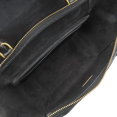 セリーヌ CELINE ベルトバッグ マイクロ 180153 ブラック レザー 2WAYバッグ ゴールド金具 黒 ハンドバッグ ショルダーバッグ