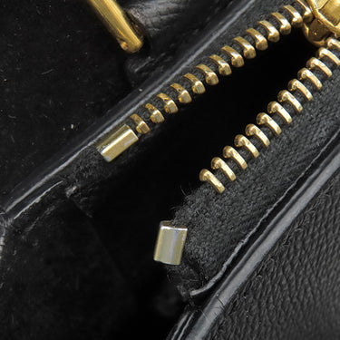 セリーヌ CELINE ベルトバッグ マイクロ 180153 ブラック レザー 2WAYバッグ ゴールド金具 黒 ハンドバッグ ショルダーバッグ