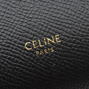 セリーヌ CELINE ベルトバッグ マイクロ 180153 ブラック レザー 2WAYバッグ ゴールド金具 黒 ハンドバッグ ショルダーバッグ