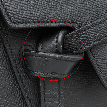 セリーヌ CELINE ベルトバッグ マイクロ 180153 ブラック レザー 2WAYバッグ ゴールド金具 黒 ハンドバッグ ショルダーバッグ