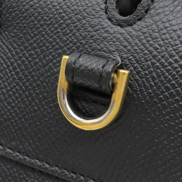 セリーヌ CELINE ベルトバッグ マイクロ 180153 ブラック レザー 2WAYバッグ ゴールド金具 黒 ハンドバッグ ショルダーバッグ