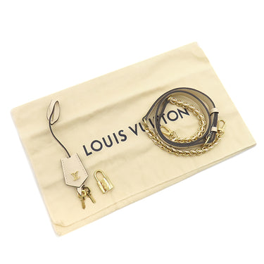 ルイヴィトン LOUIS VUITTON ヴァニティ PM M45599 クレーム×ボワドローズ モノグラムアンプラント 2WAYバッグ ゴールド金具 イニシャル入り
