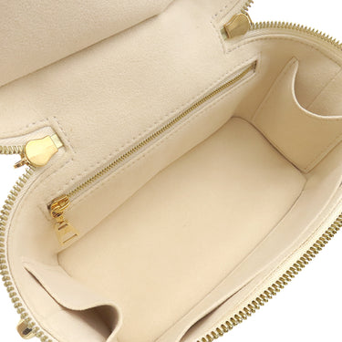 ルイヴィトン LOUIS VUITTON ヴァニティ PM M45599 クレーム×ボワドローズ モノグラムアンプラント 2WAYバッグ ゴールド金具 イニシャル入り
