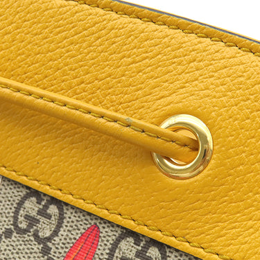 グッチ GUCCI GGフローラ スモール バケット 550621 イエロー×マルチカラー GGスプリームキャンバス 2WAYバッグ ゴールド金具 バケットバッグ ショルダー