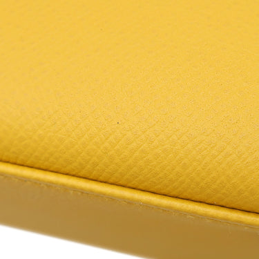エルメス HERMES ケリー25 外縫い ジョーヌアンプル ヴォーエプソン 2WAYバッグ シルバー金具 黄色 ハンドバッグ ショルダー