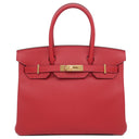 エルメス HERMES バーキン30 ルージュカザック ヴォーエプソン ハンドバッグ ゴールド金具 赤