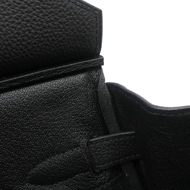 エルメス HERMES バーキン30 ブラック トゴ ハンドバッグ シルバー金具 黒