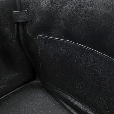 エルメス HERMES バーキン30 ブラック トゴ ハンドバッグ シルバー金具 黒