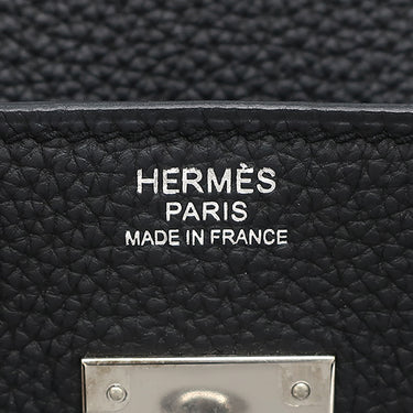エルメス HERMES バーキン30 ブラック トゴ ハンドバッグ シルバー金具 黒