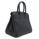 エルメス HERMES バーキン30 ブラック トゴ ハンドバッグ シルバー金具 黒