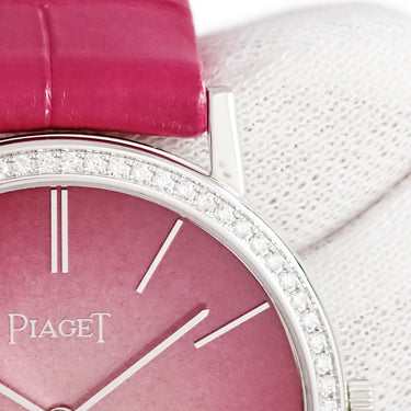 腕時計 ピアジェ PIAGET アルティプラノ G0A42100 手巻き レディース K18WG無垢 純正ダイヤ ピンク サンレイ バー 薄型 限定