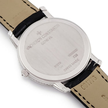 腕時計 ヴァシュロン・コンスタンタン VACHERON CONSTANTIN パトリモニー トラディショナル 81579/000G-9274 手巻き メンズ K18WG無垢 純正ダイヤ