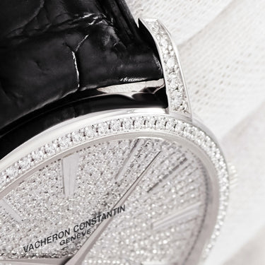 腕時計 ヴァシュロン・コンスタンタン VACHERON CONSTANTIN パトリモニー トラディショナル 81579/000G-9274 手巻き メンズ K18WG無垢 純正ダイヤ