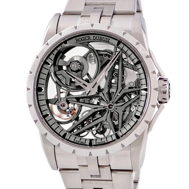 腕時計 ロジェデュブイ ROGER DUBUIS エクスカリバー モノバランシエ チタンエディション DBEX0956 自動巻き メンズ スケルトン