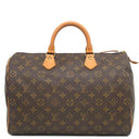 ルイヴィトン LOUIS VUITTON スピーディ 35 M41524 モノグラム モノグラムキャンバス ハンドバッグ ゴールド金具 茶 ボストン