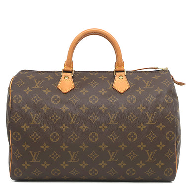 ルイヴィトン LOUIS VUITTON スピーディ 35 M41524 モノグラム モノグラムキャンバス ハンドバッグ ゴールド金具 茶 ボストン